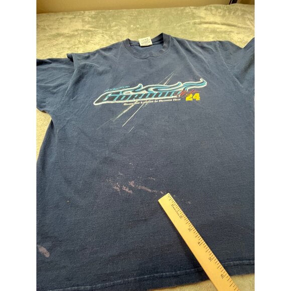 VTG 2004 Chase Authentics Mens Large Blue Jeff Gordon NASCAR Legend Driver Shirt - Picture 6 of 10